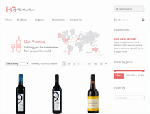 Tablet Screenshot of hcwines.com